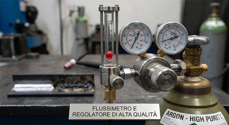 Scelta del Gas di Protezione nella Saldatura 3 flussometro